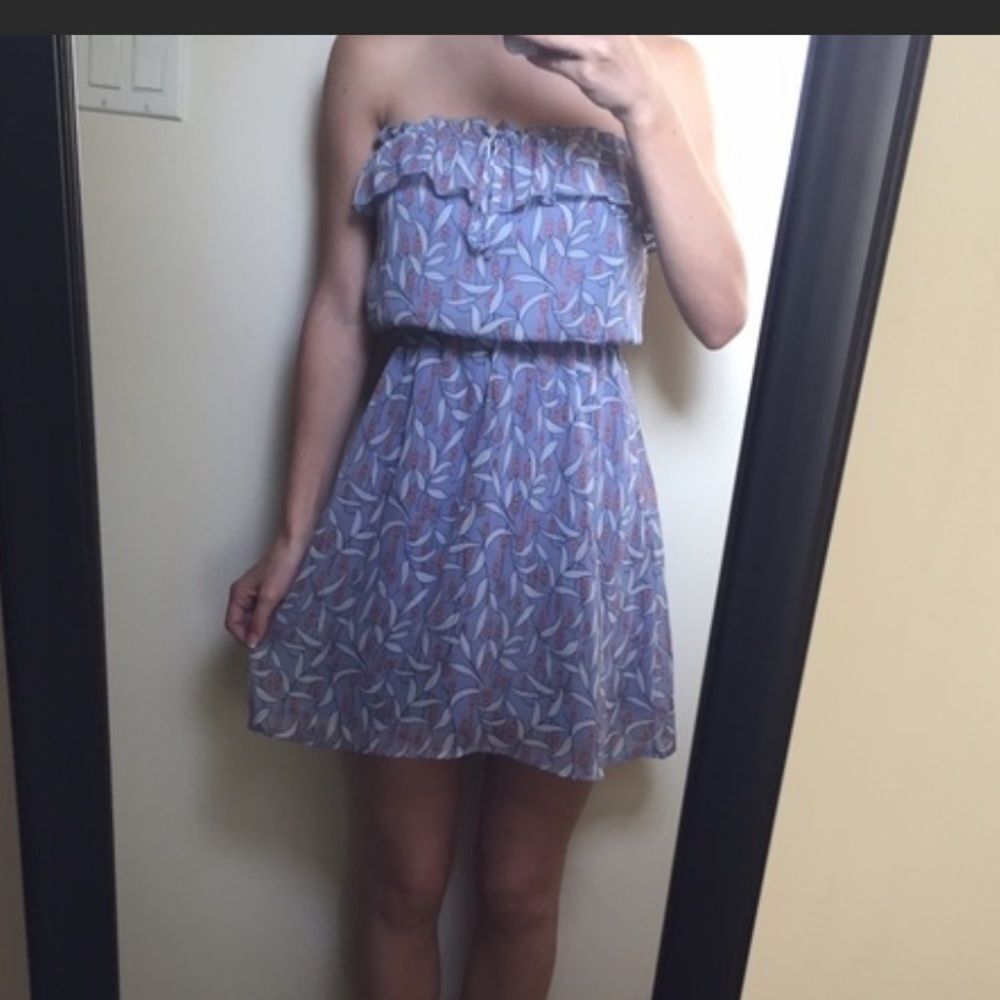 Floral Strapless Dress